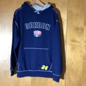 Jeff Gordon #24 NASCAR navy hoodie, size large